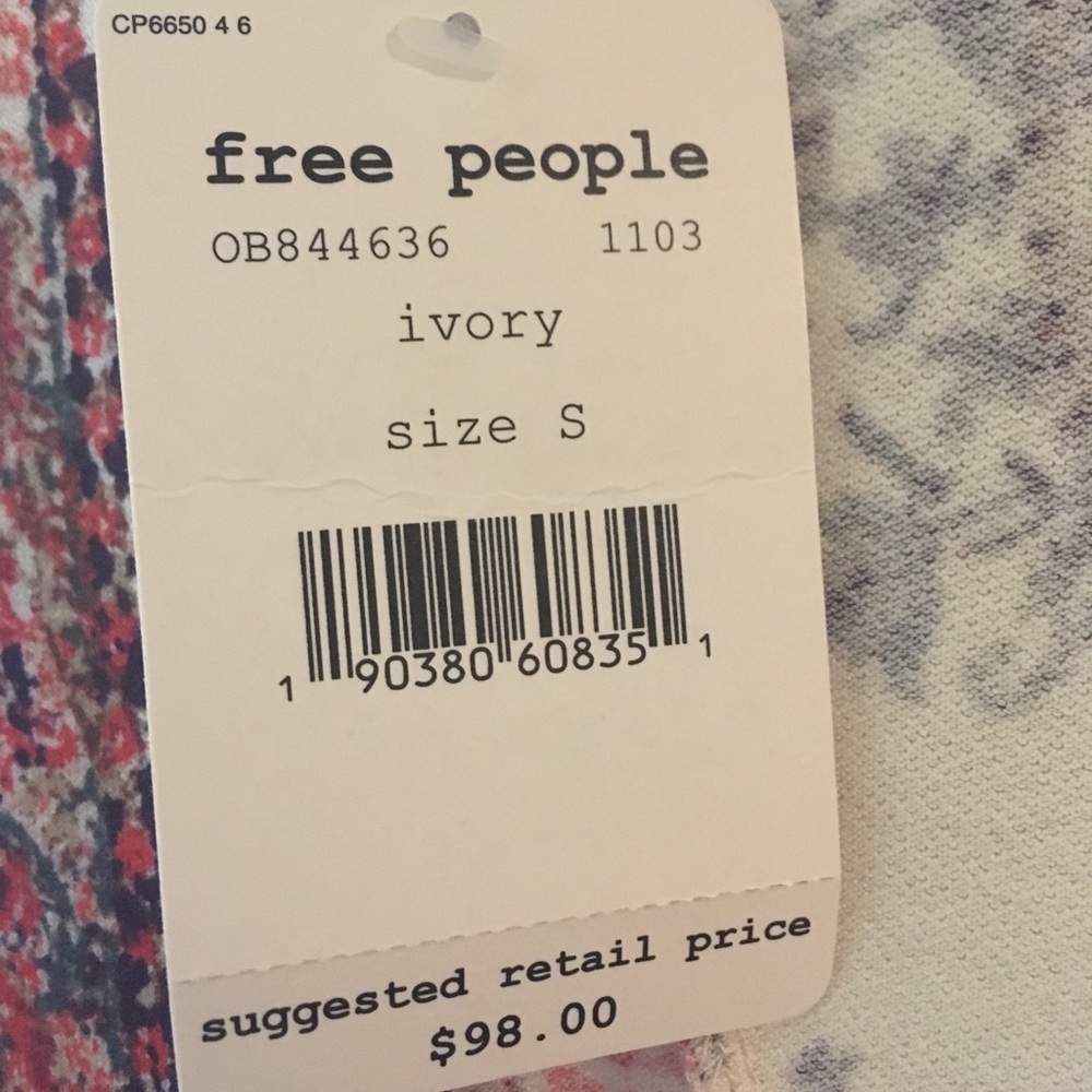 NWT Free People Boho Ivory Long Sleeve Midi Dress Size S - Picture 11 of 12